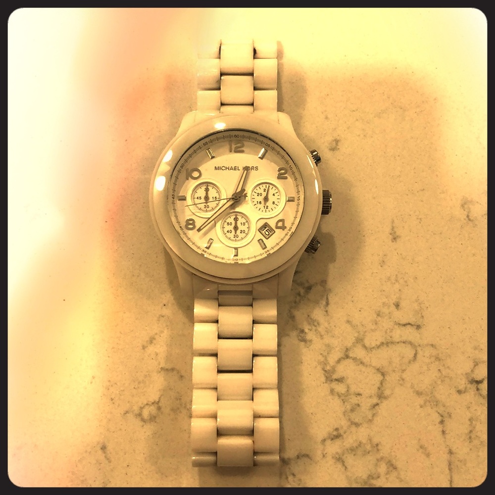 Michael Kors Runway MK 5163 Chrono Ceramic Watch